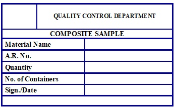 Composit Sample Label