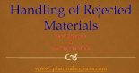 Rejected Material Ragister Handling of Rejected Raw and Packing Materials – Pharma Beginers