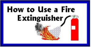 Use of Fire Extinguisher