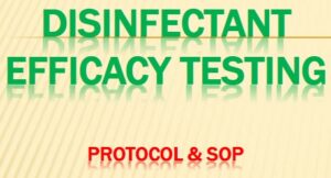 Disinfectants Efficacy Testing